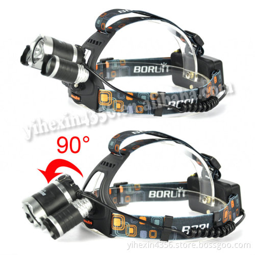 Boruit Headlamp 1600LM Purple Light UV LED Headlamp